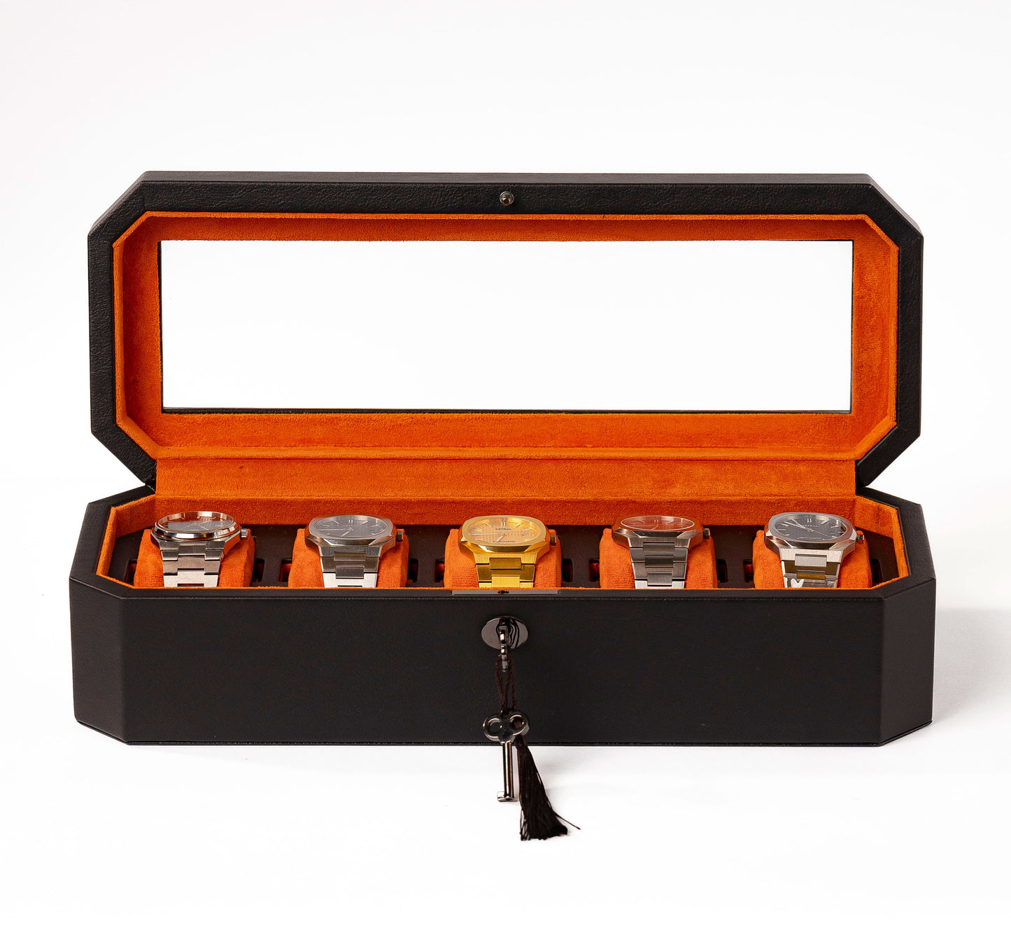 The Duchess 5 slot box - Black X Orange