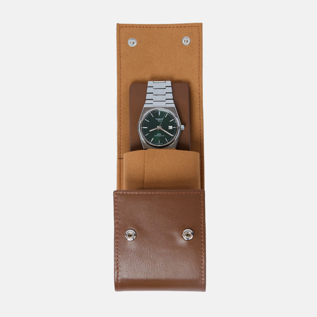 Brown LWR Watch Pouch