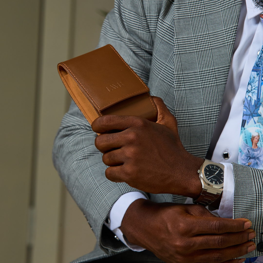 Brown LWR Watch Pouch