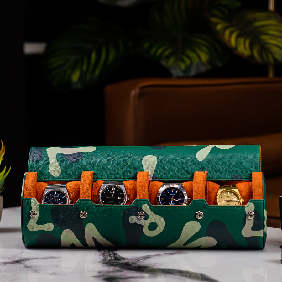 4 Slot Green Camo LWR Case