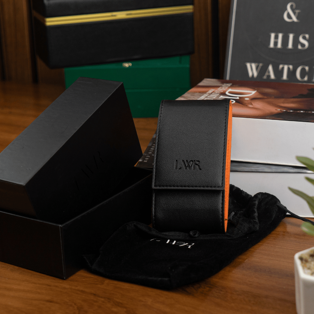 Black LWR Watch Pouch - luxurywatchroll