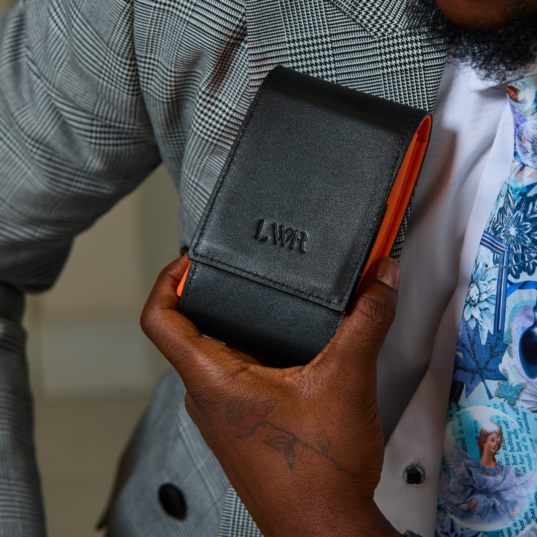 Black LWR Watch Pouch