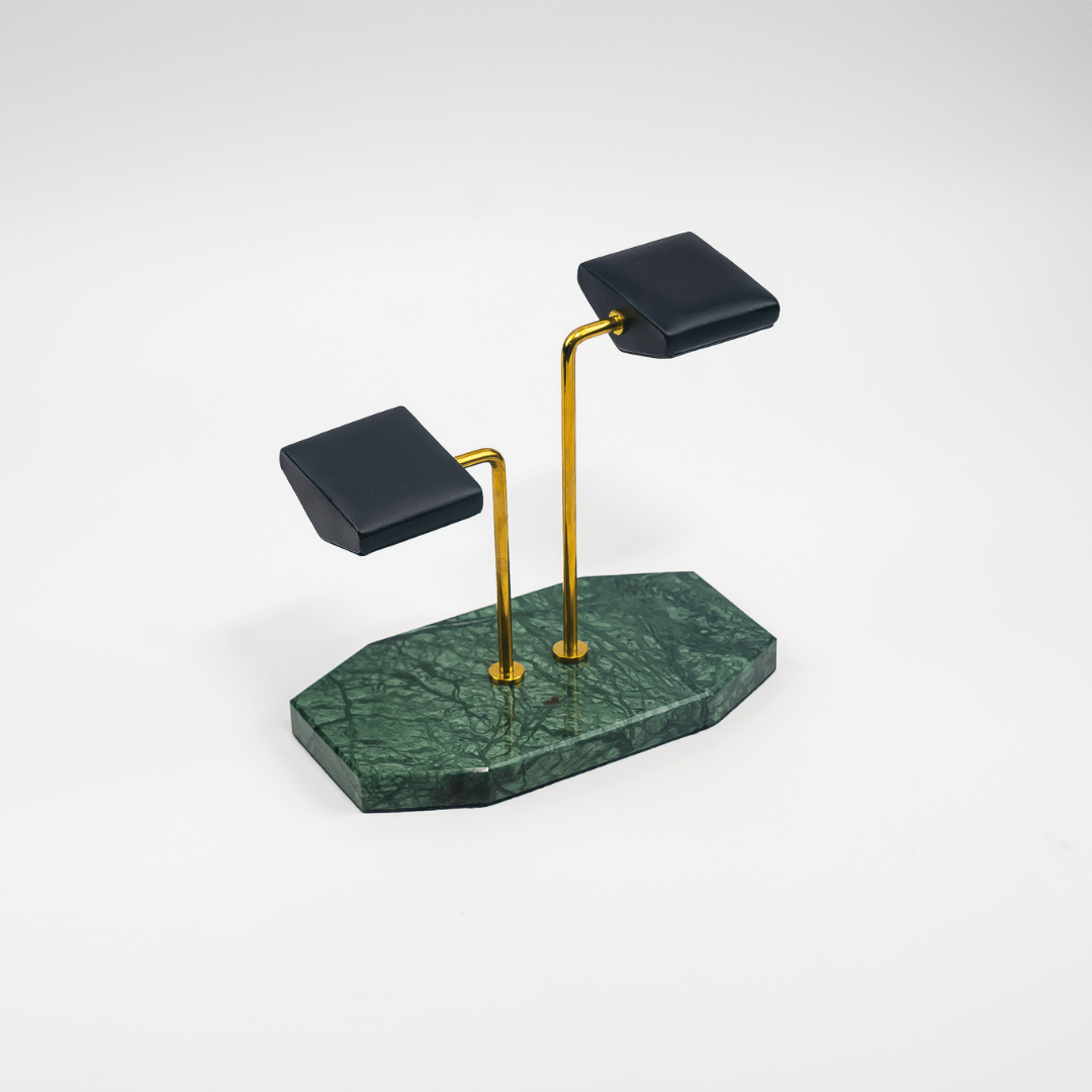 Watch Stand Duo - Green Marble