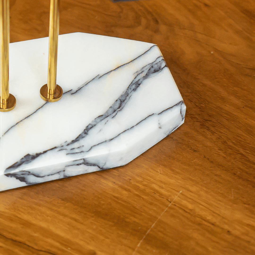 Watch Stand Duo - White Marble