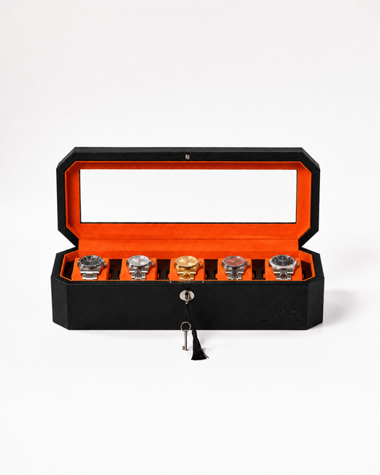 The Duchess 5 slot box - Black X Orange