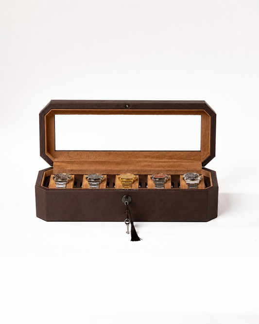 The Duchess 5 slot box - Brown X Brown