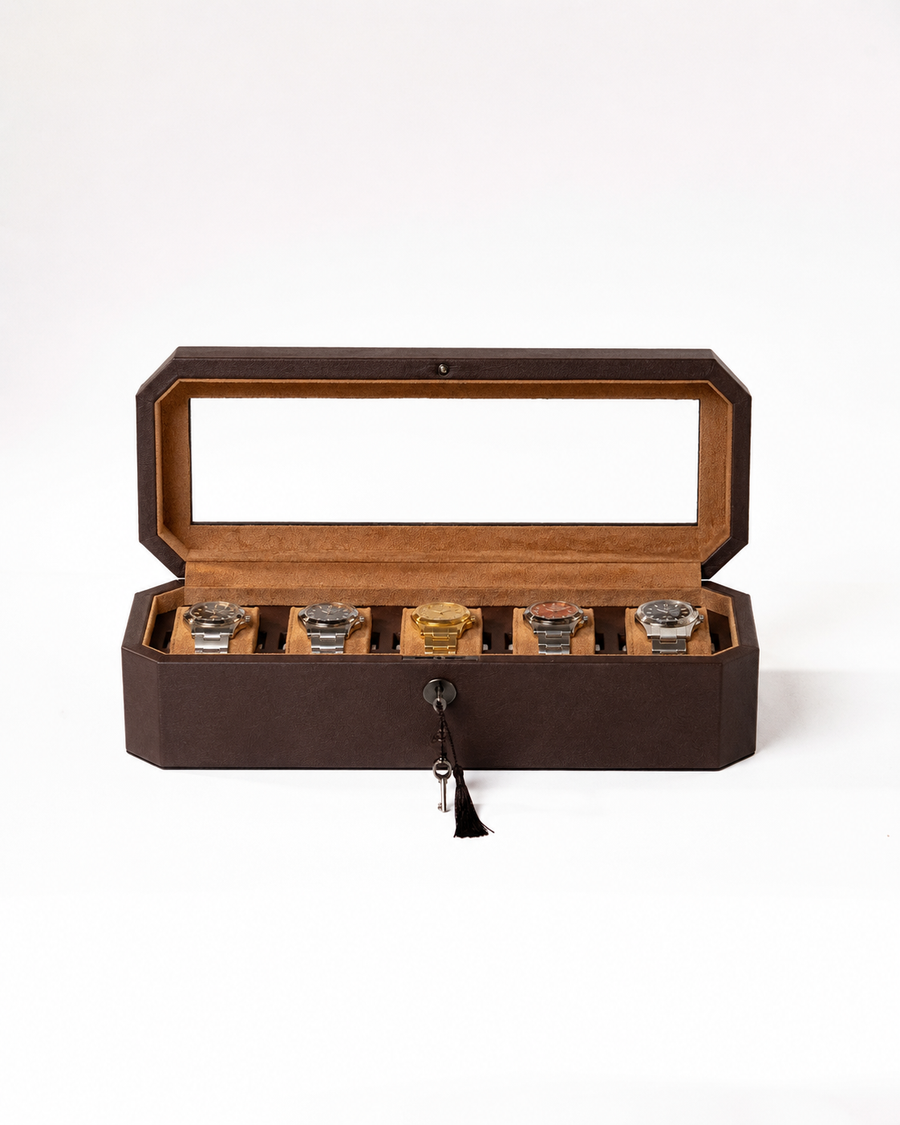 The Duchess 5 slot box - Brown X Brown