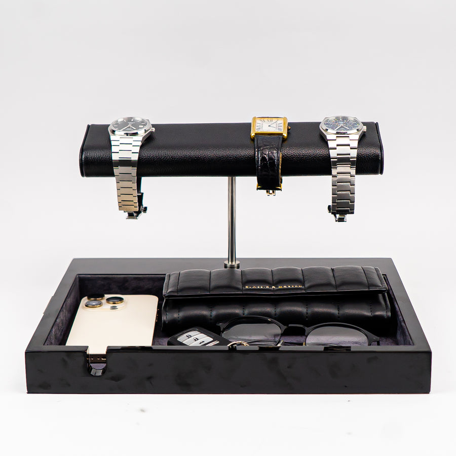 Watch Stand x Valet Tray(Black)