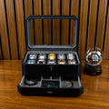 Duke Watch Box With Drawer - Black X Gray