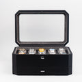 Duke Watch Box With Drawer - Black X Gray