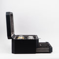 Duke Watch Box With Drawer - Black X Gray